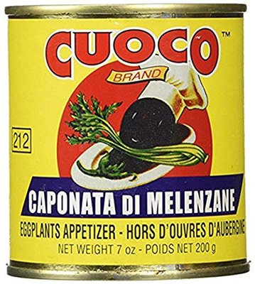 Cuoco - Imported Italian Eggplant Caponata Di Melenzane, Eggplant Appetizer, (5 Pack) - 7 Ounce Cans