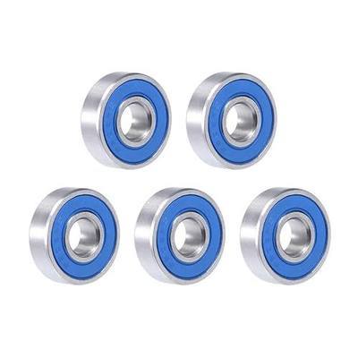 uxcell S608-2RS Stainless Steel Ball Bearing 8x22x7mm Double Sealed 608RS Bearings 5-Pack