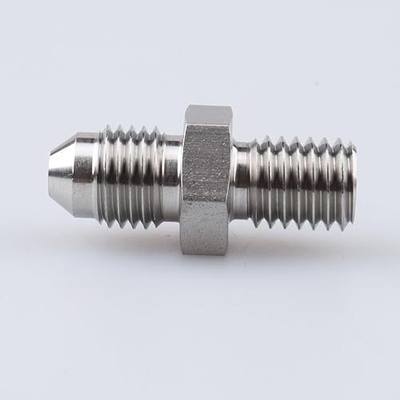 AC PERFORMANCE 4AN Male Flare to M10x1.5 Metric Fitting Stainless Steel