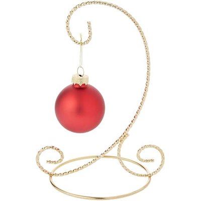 Bard's Twisted Gold-toned Ornament Stand, Small, 7" H x 5.125" W x 5.125" D