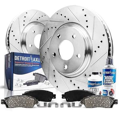 Detroit Axle - Front Brake Kit for 2002-2005 Dodge Ram 1500 Durango | 2004-2006 Durango Disc Brakes Rotors Ceramic Brake Pads: 13.23'' inch Rotors Replacement