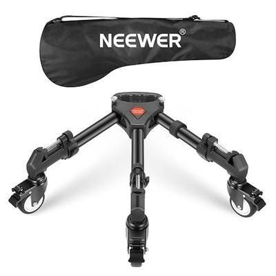 NEEWER Photography Tripod Dolly, Heavy Duty 50lbs Capacity Tripod Wheels with 3" Rubber Wheels for DSLR Cameras Camcorder Photo Video Lighting