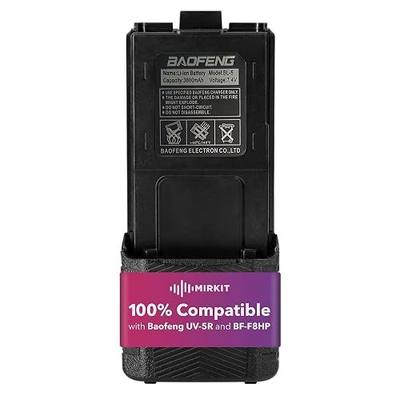 MIRKIT Baofeng Battery BL-5 3800mAh Type-C Charging Port Extended Battery Compatible with UV-5R BF-8HP UV-5RX3 RD-5R UV-5RTP UV-5R+, UV-5X3 Two Way Radios, Baofeng UV Series Radio USA