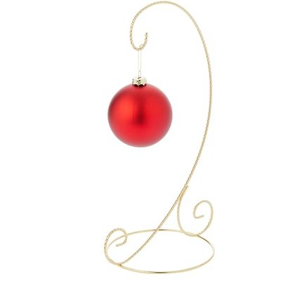 Bard's Twisted Gold-toned Ornament Stand, Large, 12.25" H x 5.5" W x 7.5" D