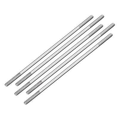 uxcell M2x65mm Pushrod Connector Stainless Steel Rod Linkage,for RC Boat,Car,Airplane,Helicopter,5pcs