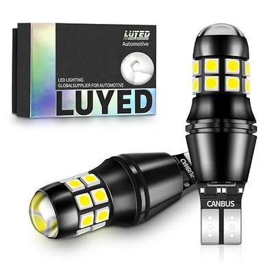912 921 LED Bulbs Reverse Lights Xenon White 2200 Lumens Extremely Bright Canbus Error Free W16W T15 906 3030 20-EX Chipsets with Lens for Tail Backup Lights, Pack of 2