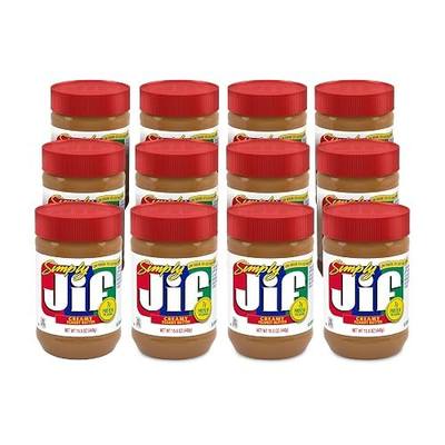 Jif Simply Creamy Peanut Butter, 15.5 Ounces (Pack of 12)