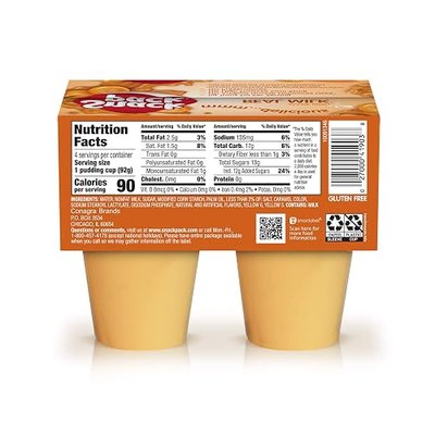 Snack Pack Butterscotch Pudding Cups, 4 Count