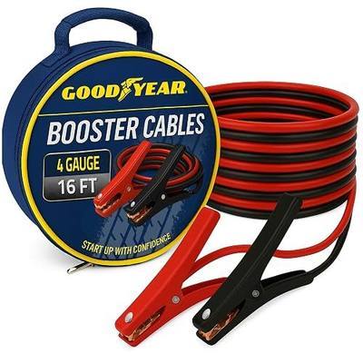 GOODYEAR Heavy Duty Jumper Cables for Car Battery - 4 Gauge Thick Wire, Extra Long 16 ft Booster Cables with Carrying Case for Cars, Trucks, SUVs, Emergency Roadside Kit Car Accessories