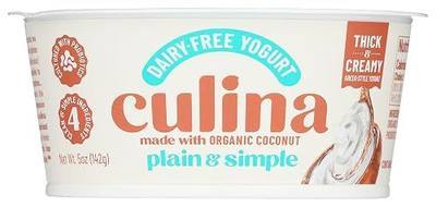 Culina Plain & Simple Coconut Yogurt, 5 OZ
