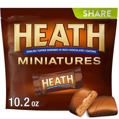 Heath, Miniatures Chocolatey English Toffee Candy Share Pack, 10.2 Ounce
