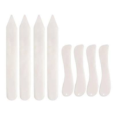 Bone Folder Tool for Paper Crafting Plastic Folding Bone Tool Scoring Tool | 8 Pcs Paper Folding Tools Book Binding Kits for Beginners Card Making and Office Supplies for Diy Handmade
