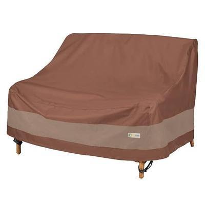 DUCKCOVERS Ultimate Waterproof 58 Inch Deep Loveseat Cover, Patio Furniture Covers