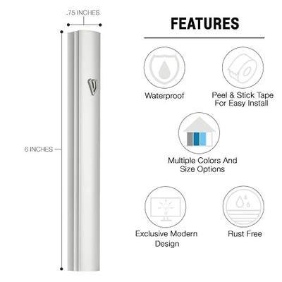 A&S Mezuzot Alumium Mezuzah Case in Silver Shin Design Weatherproof Door Mezuza Judaica Art for Home Blessing (Silver, 6 Inches)