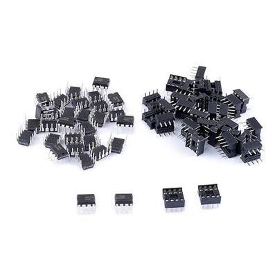 30Pcs NE555P Single Precision Timer with Sockets, NE555N NE555 Timer Chip IC Pulse Generator (Pack of 30) CYT1108