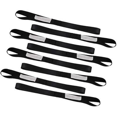 XSTRAP STANDARD Soft Loop Tie-Down Straps 8PK 1-1/16 x 18 inches - 3600LB Breaking Strength, Loops for Securing Trailering of Bikes, ATV, UTV, Motorcycles, Scooters, Dirt Bikes, Lawn Equipment, Black