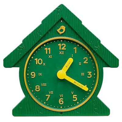 Gorilla Playsets 07-0036-G Funtime Clock Plastic Swing Set Attachment, Green with Yellow
