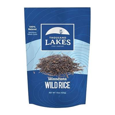 Minnesota Grown Premium Wild Rice - 15 oz | Thousand Lakes Brand | 100% Wild Rice, Premium Quality, Good Source of Fiber, Plant-Based Protein, No Additives, Long Shelf Life, Kosher Certified