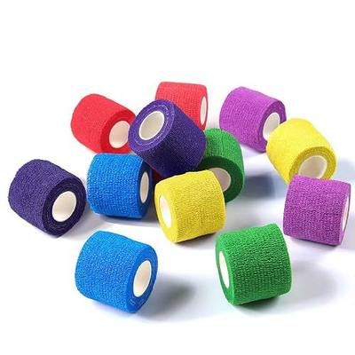 WePet Pet Wrap, Self-Adhesive Non-Woven Bandage, Emergency Cohesive Gauze, for Dogs, Cats, Horse, Birds, Wounds, Wrist Healing, Ankle Sprain, 2 Inch, 12 Rolls