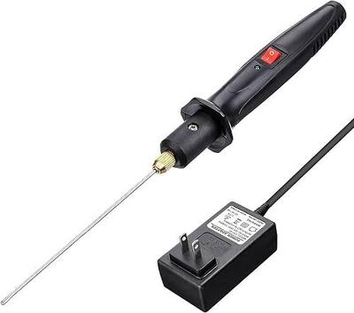 Upgraded 15W Hot Knife Foam Cutter, 10CM Styrofoam Cutting Pen with Power Button, Indicator Light & 100-240V Power Adaptor for DIY Projects and Carving