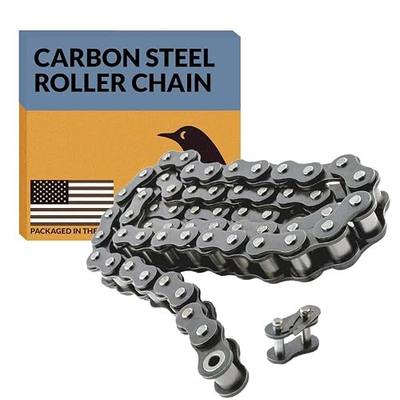 PGN #35 Carbon Steel Roller Chain - 3 Ft + 1 Free Links - 95 Links
