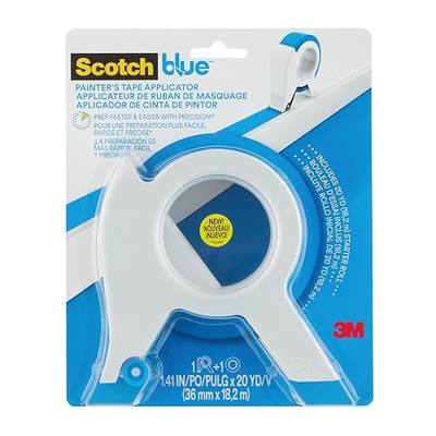 Scotch Blue Painters Tape Applicator, Applies Painter's Tape in One Continuous Strip, Paint Tape Applicator for Trim, Windows and Door Frames, 1.41 Inches x 20 Yards, 1 Starter Roll (TA3-SB-ESF)
