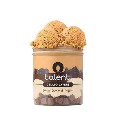 Talenti Gelato Layers For a Delicious Frozen Dessert Salted Caramel Truffle Made With Ingredients 323.1 g