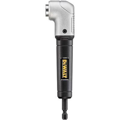DEWALT Impact Ready 1.5 in Right Angle Drill Attachment, Magnetic Compact Ergonomic 90 Degree Drill Adapter (DWARA120) | Compact 1.5 in Footprint, Metal-Gear Case, Impact-Rated, Fits 1/4 in Internal-Hex Drivers, Magnetic Fastener Retention