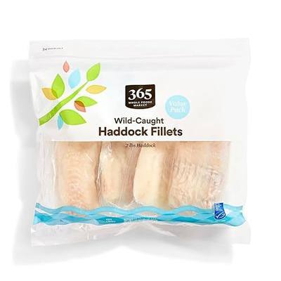 365 Wild-Caught Fish, Haddock Fillets, 32 Ounce (Frozen)