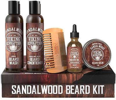 Viking Revolution Beard Conditioning Kit - Sandalwood, 5 Products Included