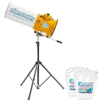 FoamDaddy HD Pro Stacker Foam Cannon – Brandable High-Output Metal Machine for Professional & Large Scale Events – Covers 30x30ft Area – Mount, Pump, Hose, Stand, Remote Control, Ultra-Concentrate Gel