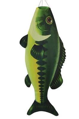 In the Breeze 5115 — Bass Fish Windsock-Hanging Outdoor Decoration, 48"