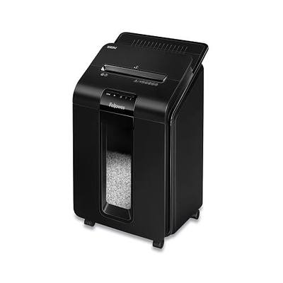 Fellowes AutoMax Micro-Cut 100M Commercial Office Auto Feed 2-in-1 Paper Shredder with 100-Sheet Capacity, Black