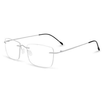 OCCI CHIARI Titanium Rimless Eyeglasses Frame for Men Alloy Eyewear Eyeglasses Spring Hinge