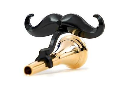 Brasstache - The Original Clip-on Mustache for French Horn Mouthpiece (French Horn)