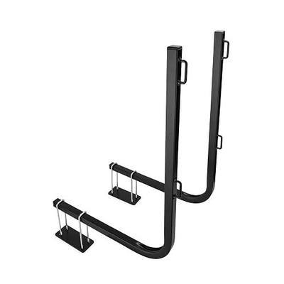 Camco Rhino RV Bumper Mount Tote Tank Holder - Features a Powder-Coated Steel Construction, Heavy-Duty Straps, and Fits Both 4-inch and 4-1/2-inch Bumpers (39010) | Powder-coated steel frame, zinc-coated hardware, 2 polyester cam straps, holds 15, 21, 28 and 36 gallon portable waste tanks