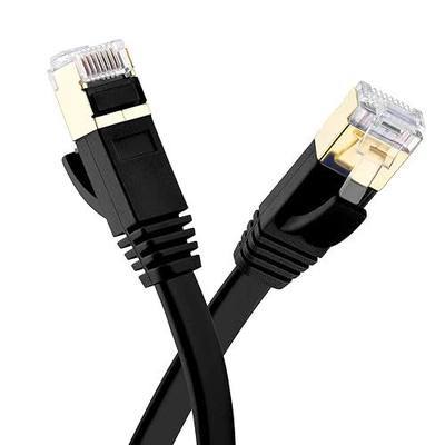 Cat 7 Ethernet Cable 3ft, MORELECS Cat 7 Internet Cable 3 ft Ethernet Cable RJ45 Network Cable Cat7 LAN Cable for PC Laptop Modem Router Cable Ethernet Black