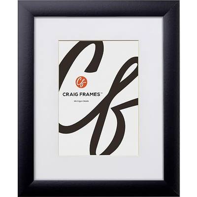 Craig Frames 11x14 Matted Frame for 8x10 Photo, Black | Includes a mat that displays a 8x10 photo or print, ready to hang, made in the USA