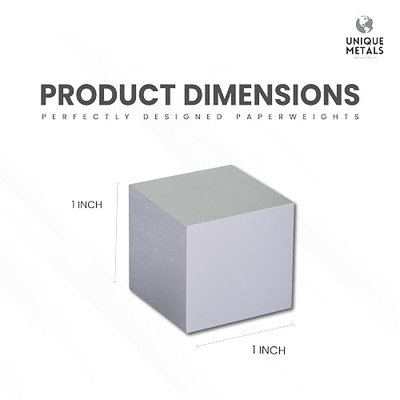 Plain Tungsten Cube Density Cubes High Density Element Cube for Element Collections Lab Experiment Material Heavy Small Objects Experience(Tungsten,1 Inch)