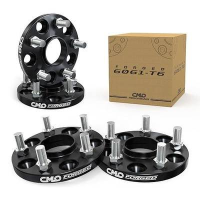 15mm 5x100 to 5x114.3 Wheel Adapters 56.1 Hubcentric M12x1.25 Stud 4PCS BLK | 6061-T6 Forged 10.9 Grade Studs For Subaru BRZ Impreza Outback Legacy, 86 GR86, FR-S to Fit 5x4.5 Wheels-Stud Mod May Require