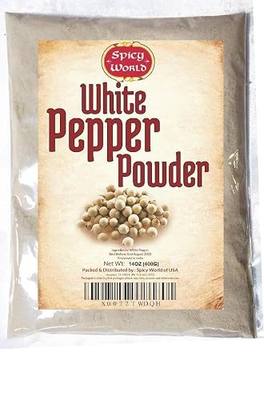 White Pepper Ground 14 Oz (400g) - Bulk White Pepper Powder - Pure, Premium Quality, Non-GMO by Spicy World