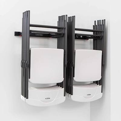 LIFETIME 80719 Wall Mounted Chair Rack Black