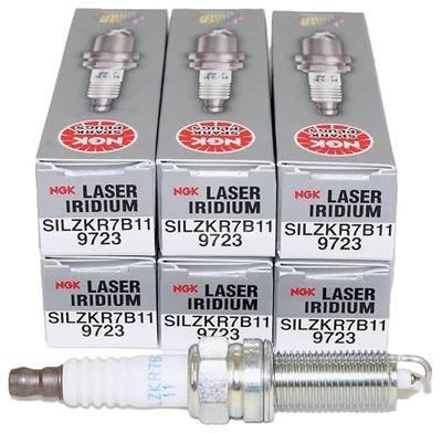 NGK Spark Plug SILZKR7B11 9723 Pack of 6