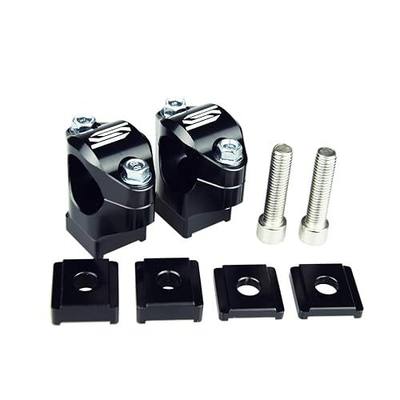 SCAR Oversize Handlebar Risers Bar Mounts Clamps 1 1/8" 28mm Compatible with KTM EXC EXCF XCW XCFW TPI 85-500 BETA RR GASGAS MC MCF EC ECF EX EXF HUSQVARNA TE FE SHERCO SER SEFR