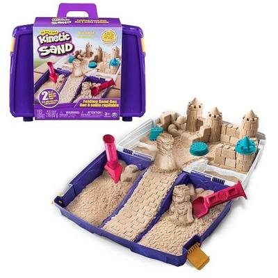 Kinetic Sand Folding Sandbox Set, Moldable Play Sand Sensory Toys, Ages 3+
