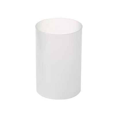 KICHI Various Size Frosted Glass Hurricane Candle Holders, Chimney Tube, Frosted Glass Cylinder Open Both Ends, Open Ended Hurricane, Lamp Shade for 2.5" x 10" Multiple Specifications