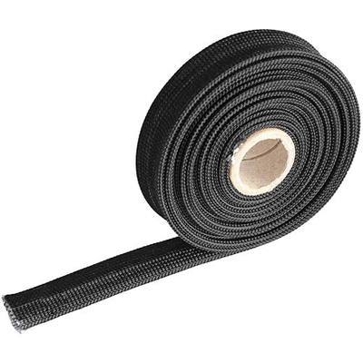 Heat Hose Fiberglass Wrap Shield Sleeve- 1/2" ID x 10'Black Adjustable Hose Heat Shield Spark Plug Wire fuel line Roll For Car Wire Loom cable Brake Line Cable