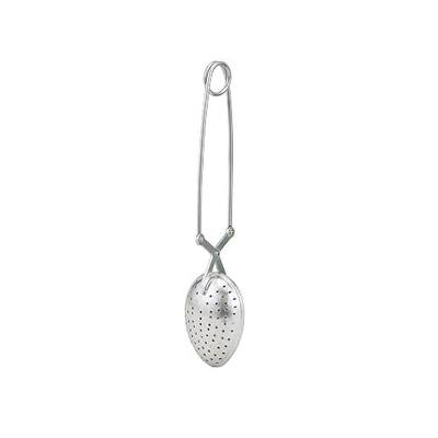 HIC Kitchen Snap Tea Infuser, Heart-Shaped, 18/8 Stainless Steel, For Loose Leaf Tea and Mulling Spices, Snap, Spoon, Single