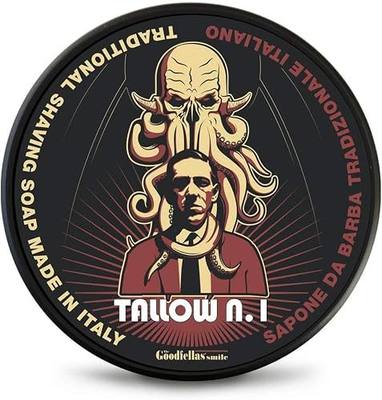 Goodfellas' Smile Tallow No.1 Shaving Soap, Made in Italy | Builds Dense, Cushioning Lather For Smooth Razor Glide; Elegant Floral And Warm Wood Notes Create A Distinctive Fragrance