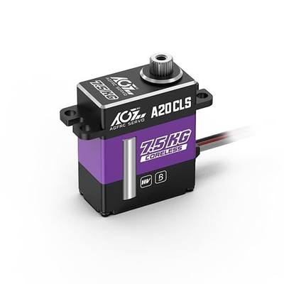 AGFRC Digital High Torque Wing Servo CNC 10mm Thin SCX24 Coreless Digital Servo with Dual Ball Bearing & Metal Gear (A20CLS)
